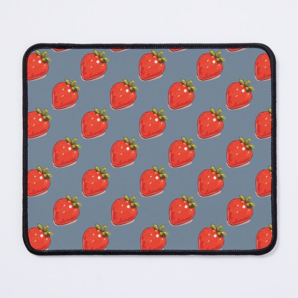 Item preview, Strawberry Pattern – Retro Red Strawberries & Green Leaves 8 designed and sold by SimplePoDesign.