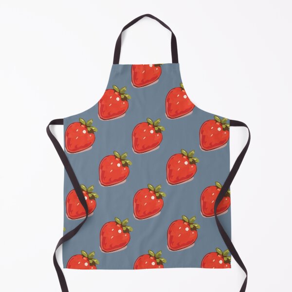 Item preview, Strawberry Pattern – Retro Red Strawberries & Green Leaves 8 designed and sold by SimplePoDesign.
