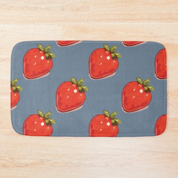 Item preview, Strawberry Pattern – Retro Red Strawberries & Green Leaves 8 designed and sold by SimplePoDesign.