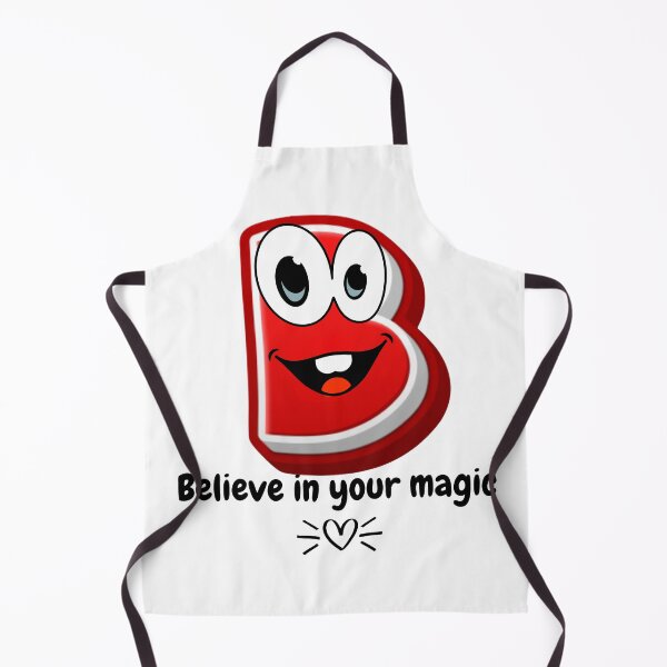 Item preview, Letter B Cute Cartoon Initial - Believe In Your Magic designed and sold by ImaginARTDesign.