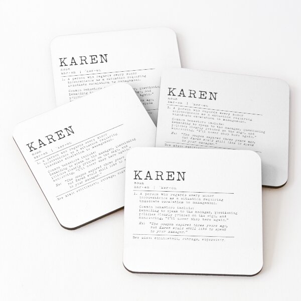 Item preview, Karen Black on White designed and sold by PuzzlingRooster.