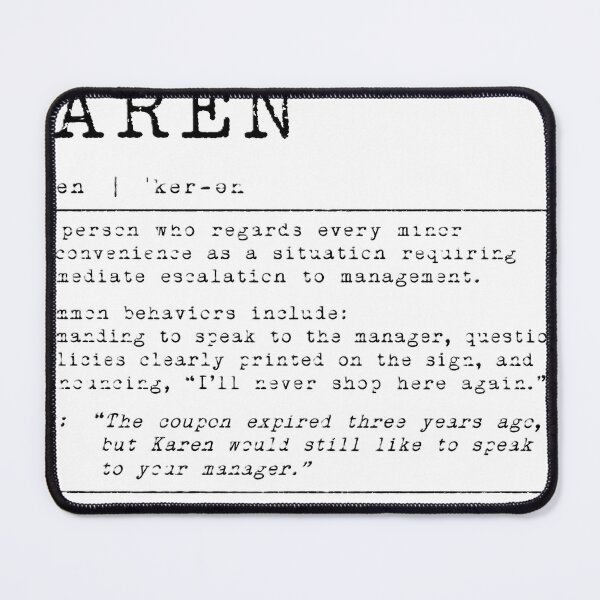 Item preview, Karen Black on White designed and sold by PuzzlingRooster.