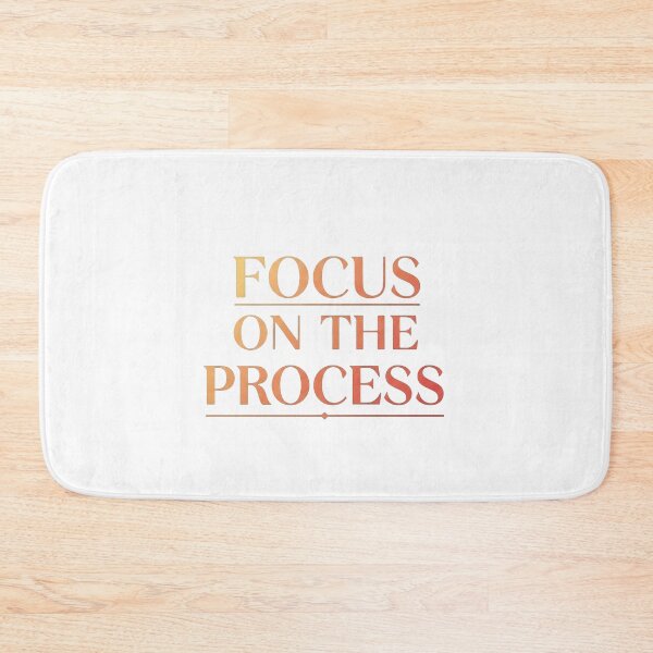 Item preview, Focus On The Process - Gold Motivational Typography Art designed and sold by Dzblack.