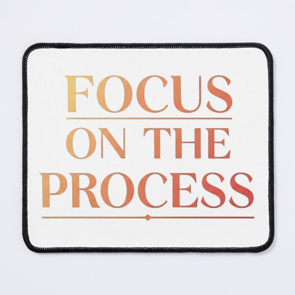 Item preview, Focus On The Process - Gold Motivational Typography Art designed and sold by Dzblack.