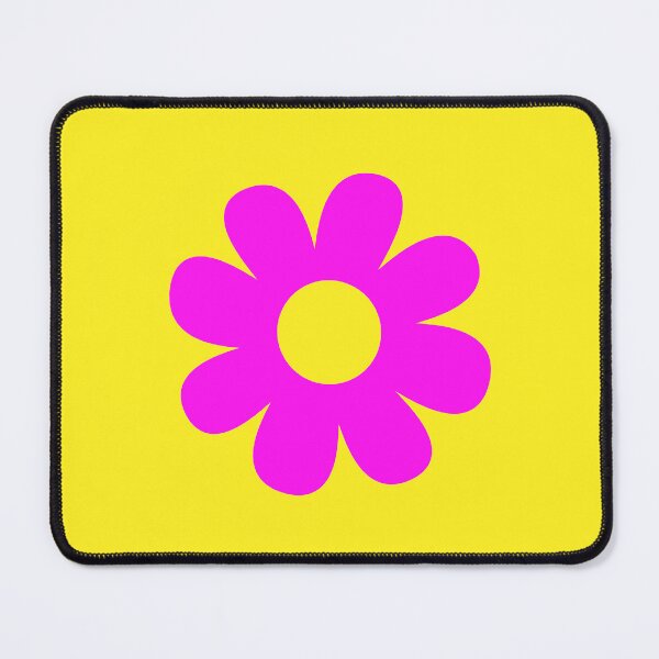 Item preview, Neon Pink Flower on Bright Yellow designed and sold by GemsAnatomy.