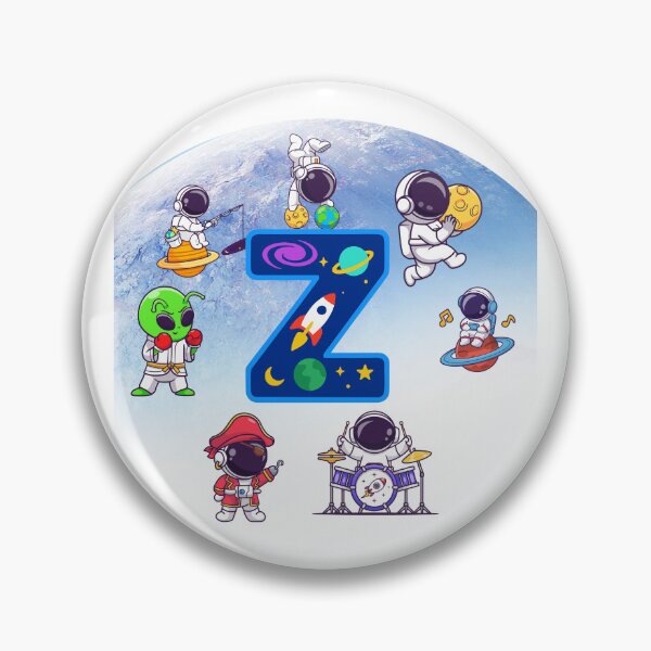 Item preview, Cute Space Letter Z Astronaut Monogram designed and sold by BoldcreationsM.