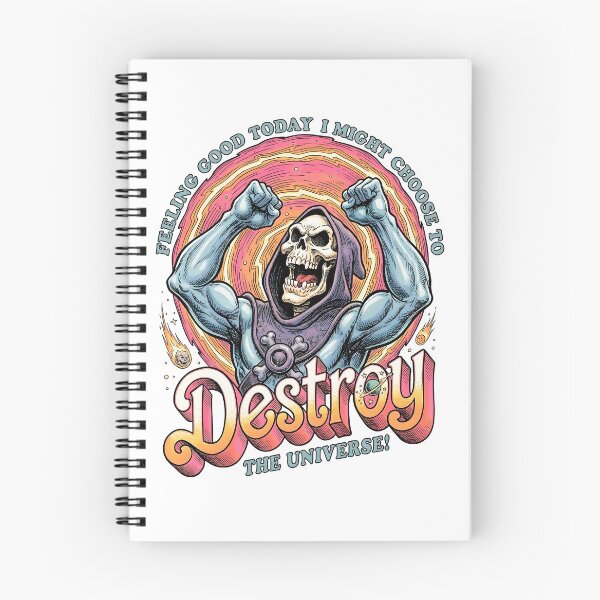 Item preview, Destroy the Universe | Funny Skeletor 80s Cartoon Parody designed and sold by BravenBold.