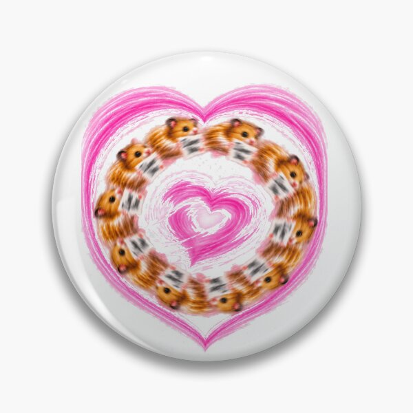 Item preview, Earnest Hamster – Spinning Hamster Heart of Love designed and sold by RANDOMUM Studio.