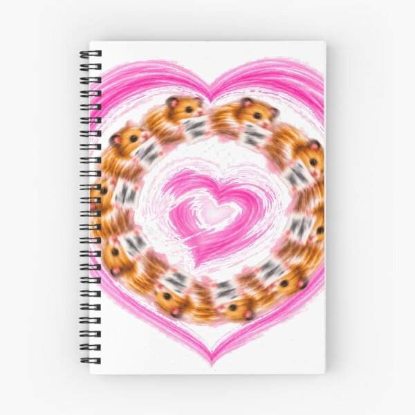 Item preview, Earnest Hamster – Spinning Hamster Heart of Love designed and sold by RANDOMUM Studio.