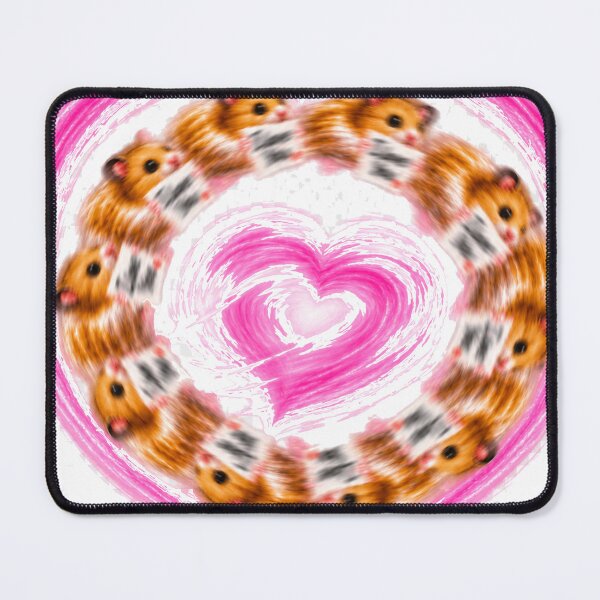 Item preview, Earnest Hamster – Spinning Hamster Heart of Love designed and sold by RANDOMUM Studio.