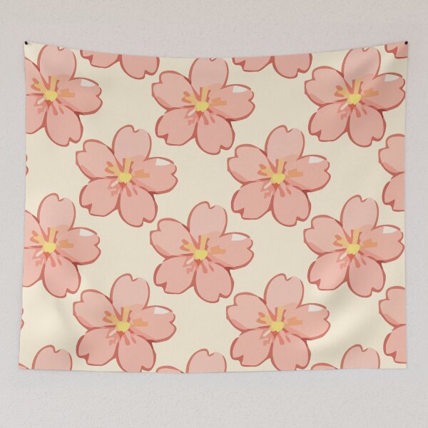 Item preview, Sakura Cherry Blossom Pattern – Soft Pink Japanese Flowers 1 designed and sold by SimplePoDesign.