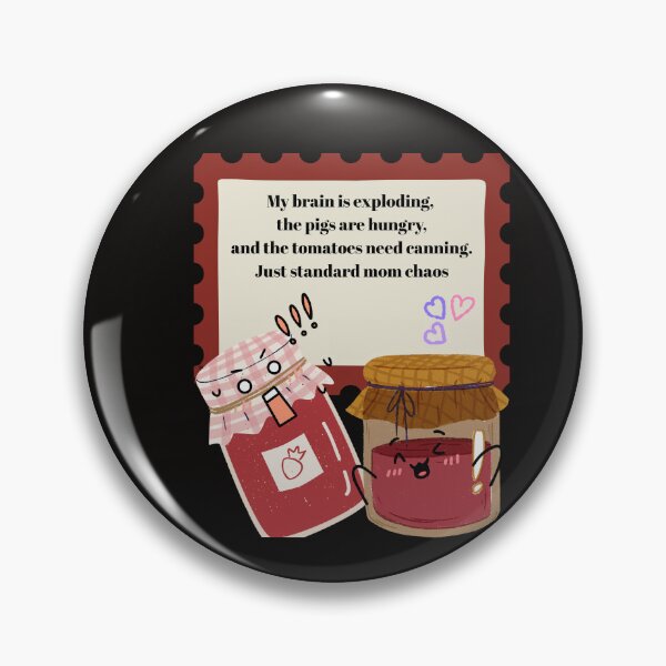 Item preview, My Brain Is Exploding Tomatoes And Pigs Funny Mom Shirt designed and sold by MariaPCMaria.