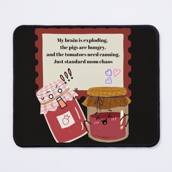 Item preview, My Brain Is Exploding Tomatoes And Pigs Funny Mom Shirt designed and sold by MariaPCMaria.