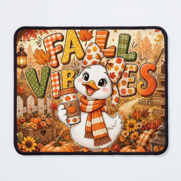 Item preview, Fall Vibes Cozy Autumn Duck designed and sold by Rohan132.