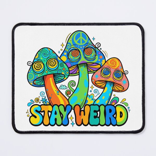 Item preview, Stay Weird Trippy Psychedelic Mushroom Eyes Art designed and sold by puzzell.