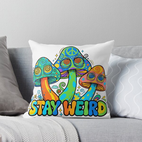 Item preview, Stay Weird Trippy Psychedelic Mushroom Eyes Art designed and sold by puzzell.