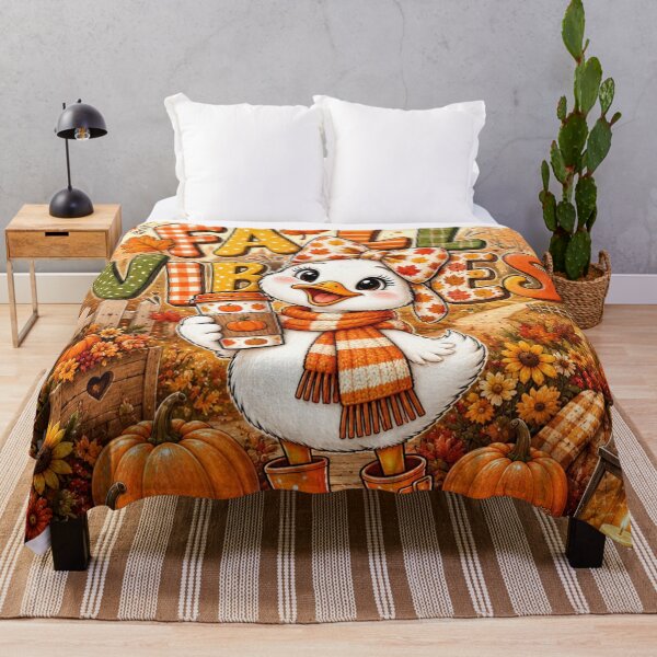 Item preview, Fall Vibes Cozy Autumn Duck designed and sold by Rohan132.