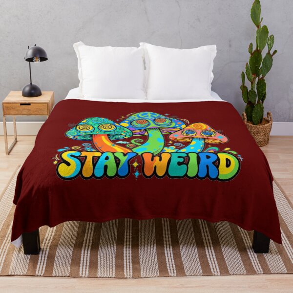 Item preview, Stay Weird Trippy Psychedelic Mushroom Eyes Art designed and sold by puzzell.
