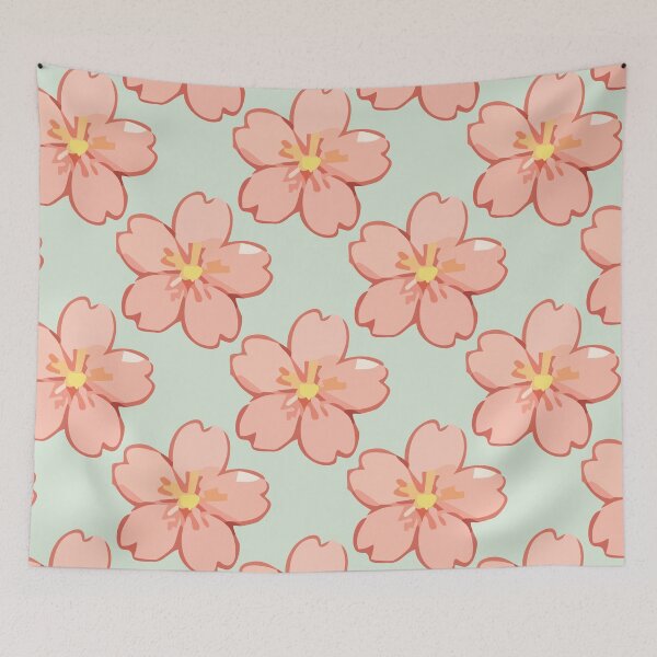 Item preview, Sakura Cherry Blossom Pattern – Soft Pink Japanese Flowers 2 designed and sold by SimplePoDesign.