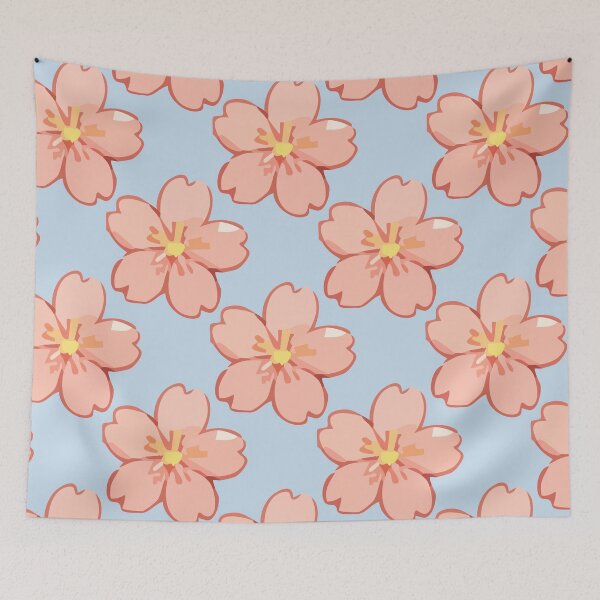 Item preview, Sakura Cherry Blossom Pattern – Soft Pink Japanese Flowers 3 designed and sold by SimplePoDesign.