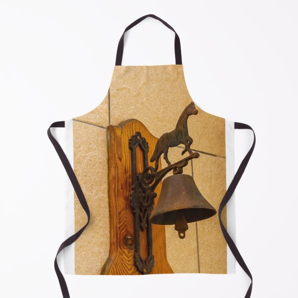 Item preview, Vintage Cast Iron Horse Bell Mounted on Wooden Plaque Rustic Doorbell for Farmhouse Entrance designed and sold by Nmallia.