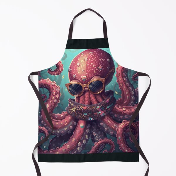 Item preview, Cool octopus in sunglasses hanging out at a party designed and sold by ArcaneVisionArt.