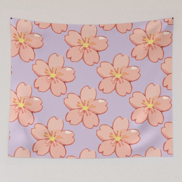 Item preview, Sakura Cherry Blossom Pattern – Soft Pink Japanese Flowers 4 designed and sold by SimplePoDesign.