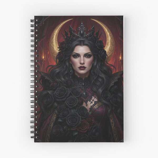 Item preview, Dark Feminine Queen | Gothic Crown & Moon designed and sold by JanjjaSoulInk.