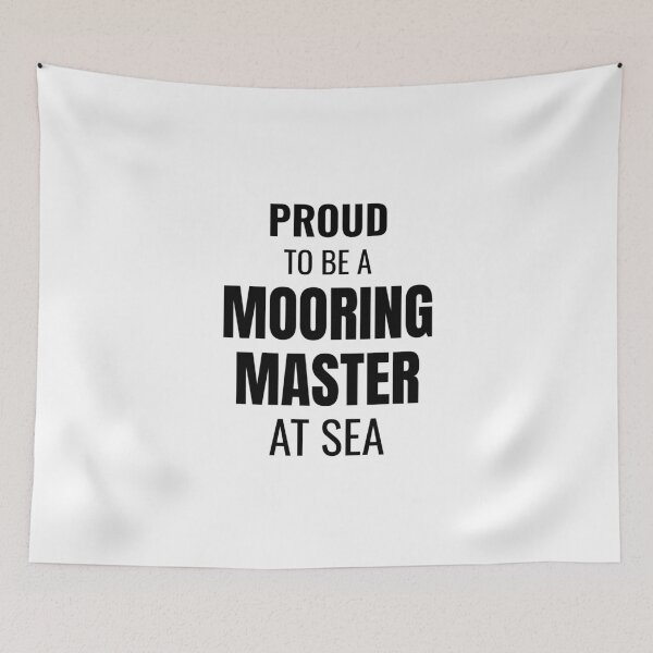 Item preview, Proud to be a Mooring Master at Sea (Black) designed and sold by ShipCrewNation.