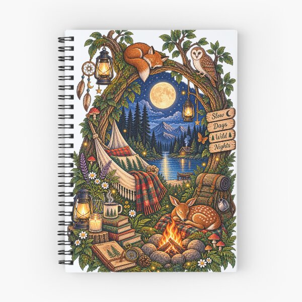 Item preview, Moonlit Forest – Slow Days, Wild Nights  designed and sold by Moonroot Studio.