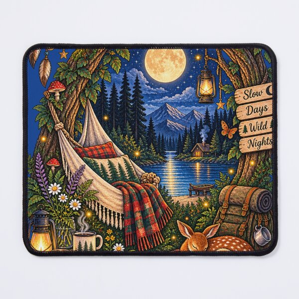Item preview, Moonlit Forest – Slow Days, Wild Nights designed and sold by Moonroot Studio.