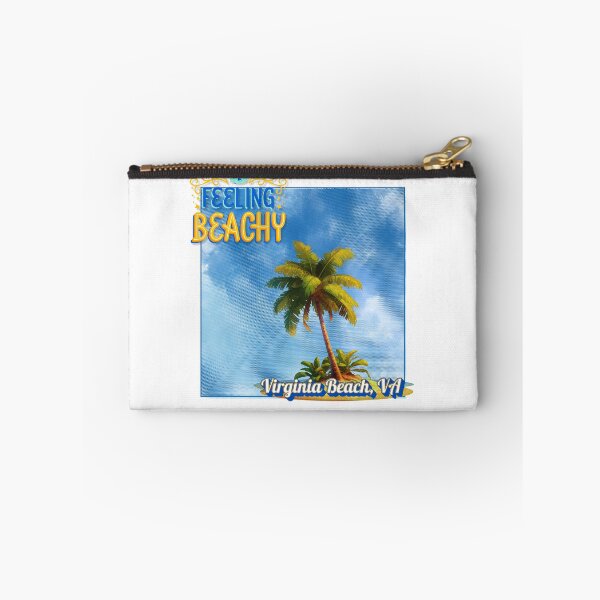 Item preview, Feeling Beachy Virginia Beach VA Retro Halftone Palm Tree Souvenir designed and sold by DonnaRaine.