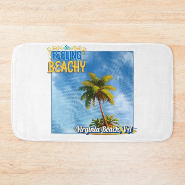 Item preview, Feeling Beachy Virginia Beach VA Retro Halftone Palm Tree Souvenir designed and sold by DonnaRaine.