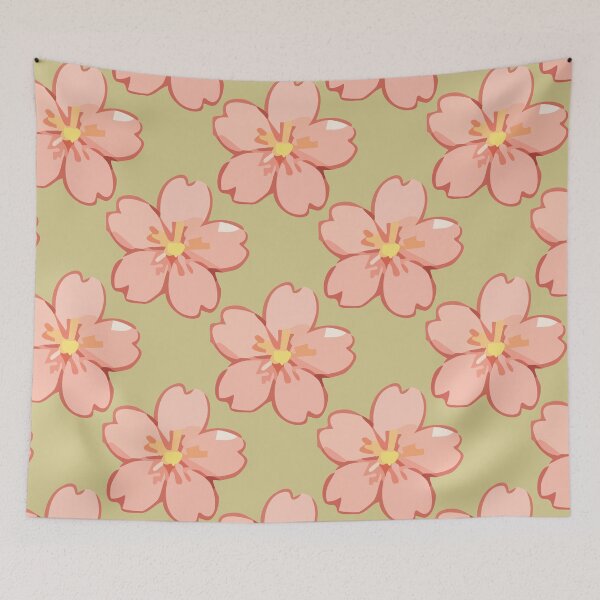 Item preview, Sakura Cherry Blossom Pattern – Soft Pink Japanese Flowers 6 designed and sold by SimplePoDesign.