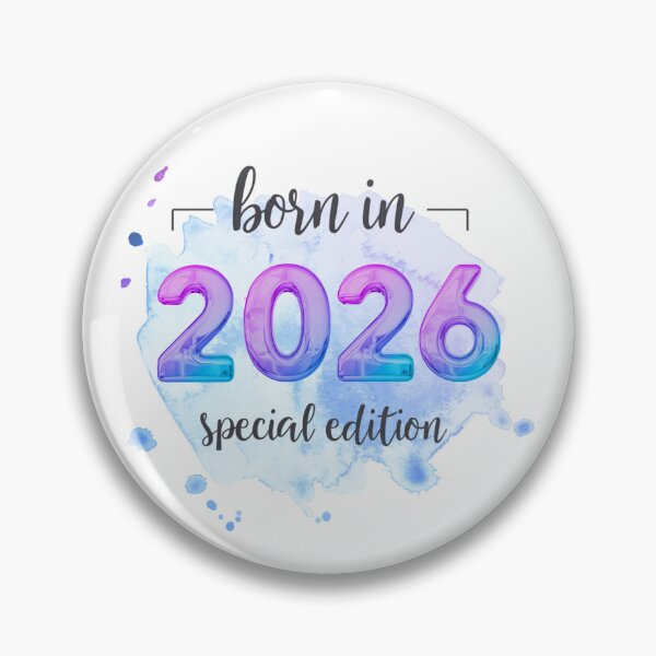 Item preview, Born in 2026 Special Edition (Black Text, Purple Blue) | designed and sold by Lotta Luxxa Lifestyle.