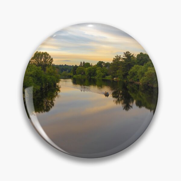 Item preview, Serene Dusk in Parry Sound, Ontario from Seguin Street Bridge designed and sold by jrtwynam.