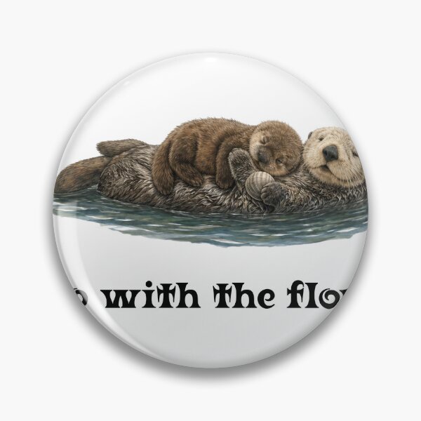 Item preview, Go With The Flow Sea Otters designed and sold by StudioSQ.
