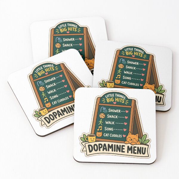 Item preview, Dopamine Menu Starters | Funny ADHD Neurodivergent Humour Doodle designed and sold by StickyGuys.