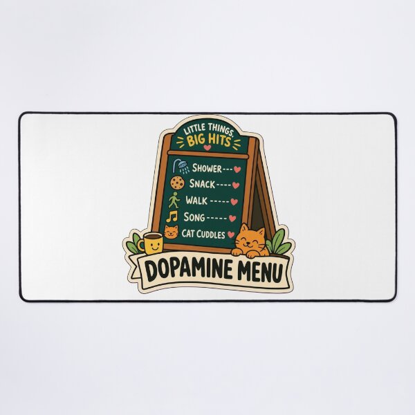 Item preview, Dopamine Menu Starters | Funny ADHD Neurodivergent Humour Doodle designed and sold by StickyGuys.