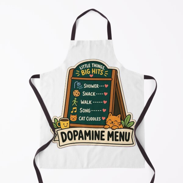 Item preview, Dopamine Menu Starters | Funny ADHD Neurodivergent Humour Doodle designed and sold by StickyGuys.