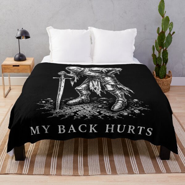Item preview, My Back Hurts Knight Medieval Armor Sarcastic Meme designed and sold by gunaone-design.