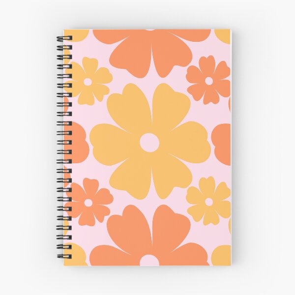 Item preview, Retro Daisy Flowers 70s Yellow & Orange designed and sold by AOCollections.
