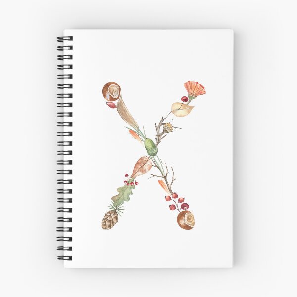 Item preview, Autumn Botanical Letter X designed and sold by Flowersforbear.