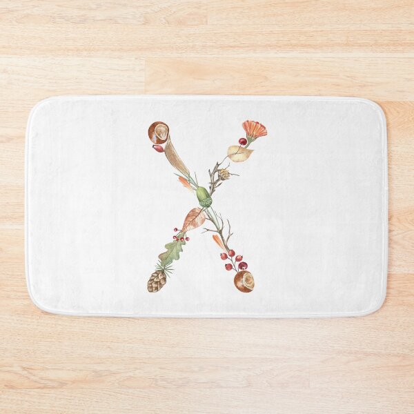Item preview, Autumn Botanical Letter X designed and sold by Flowersforbear.