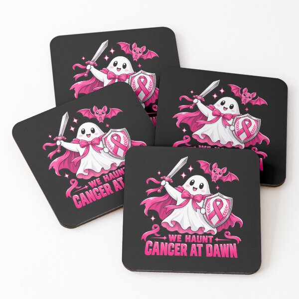 Item preview, We Haunt Cancer at Dawn Pink Ribbon Cancer Awareness T-Shirt | Breast Cancer Awareness Graphic Gift designed and sold by Trendably.