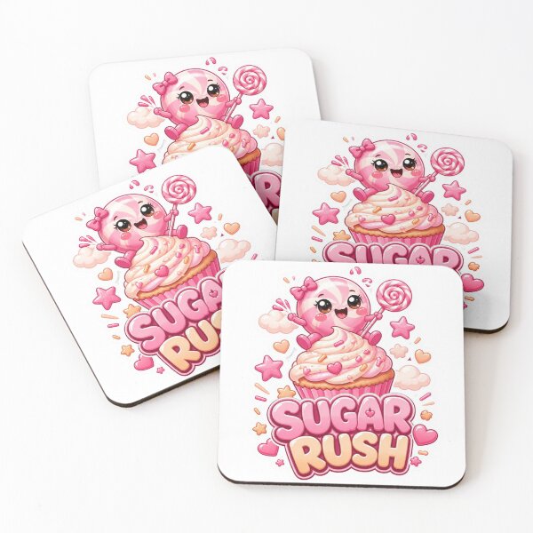 Item preview, Sugar Rush Kawaii Sticker PNG | Cute Pink Candy Graphic | Sweet Pastel Aesthetic Vinyl Decal | Girly Gift designed and sold by Stylestickers55.
