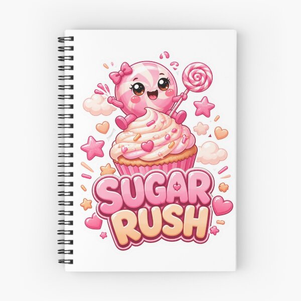 Item preview, Sugar Rush Kawaii Sticker PNG | Cute Pink Candy Graphic | Sweet Pastel Aesthetic Vinyl Decal | Girly Gift designed and sold by Stylestickers55.
