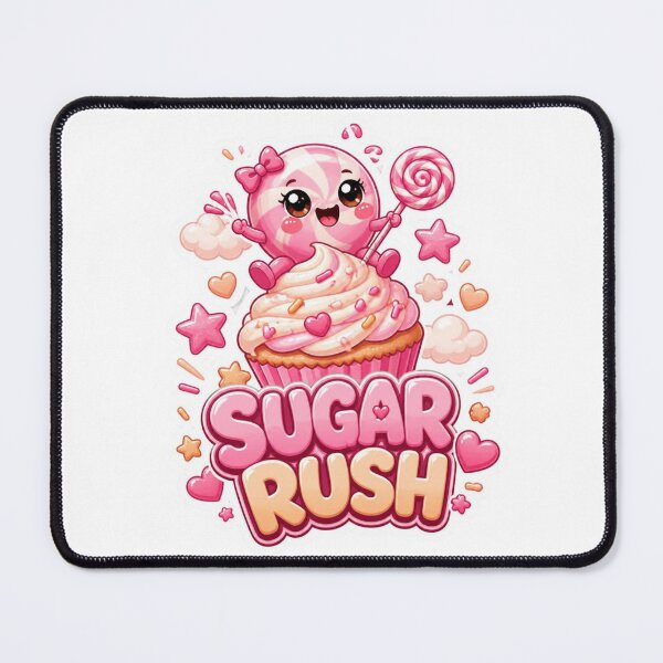 Item preview, Sugar Rush Kawaii Sticker PNG | Cute Pink Candy Graphic | Sweet Pastel Aesthetic Vinyl Decal | Girly Gift designed and sold by Stylestickers55.