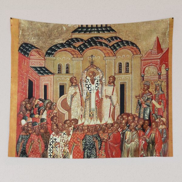Item preview, Elevation Of The Holy Cross Russian Orthodox 1400s designed and sold by GuyBlank.