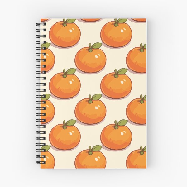 Item preview, Clementine Pattern – Retro Orange Citrus Fruit & Green Leaves 1 designed and sold by SimplePoDesign.